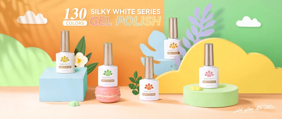 BORN PRETTY Jelly Nude Gel Nail Polish 10ml Light Pink Peach Translucent Color UV Light Cure Gel Varnish Nail Art DIY at Home