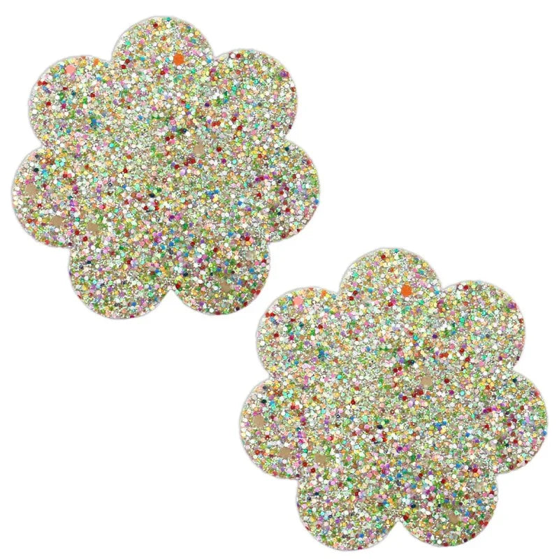Sexy Nipple Pasties Invisible Disposable Breast Patch Clover Luminous Glitter Breast Lift Tape Chest Stickers Bara Nipple Covers