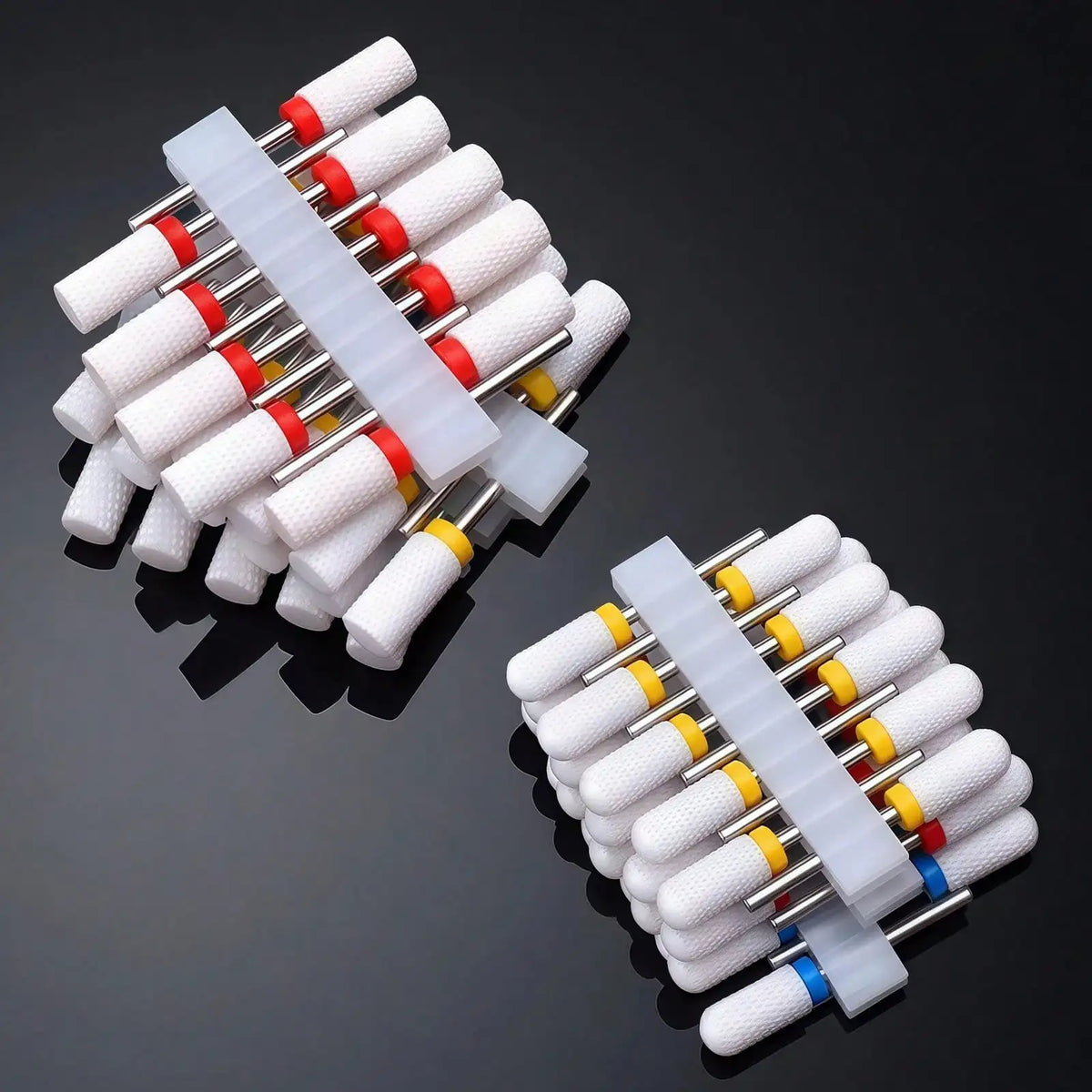 10pcs Ceramic Nail Buffering Heads for Perfect Nail Finish Professional Grade Ceramic Material for Smooth And Shiny Nails