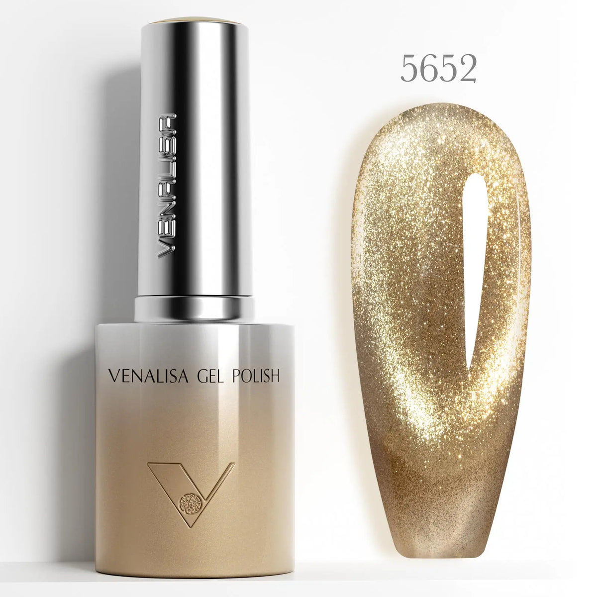 VENALISA 60 Colors TPO/HEMA FREE Glitter Gel Cat Eye Gel Nail Polish UV/LED Soak-Off Gel Polish Manicure DIY Nail Art Christmas