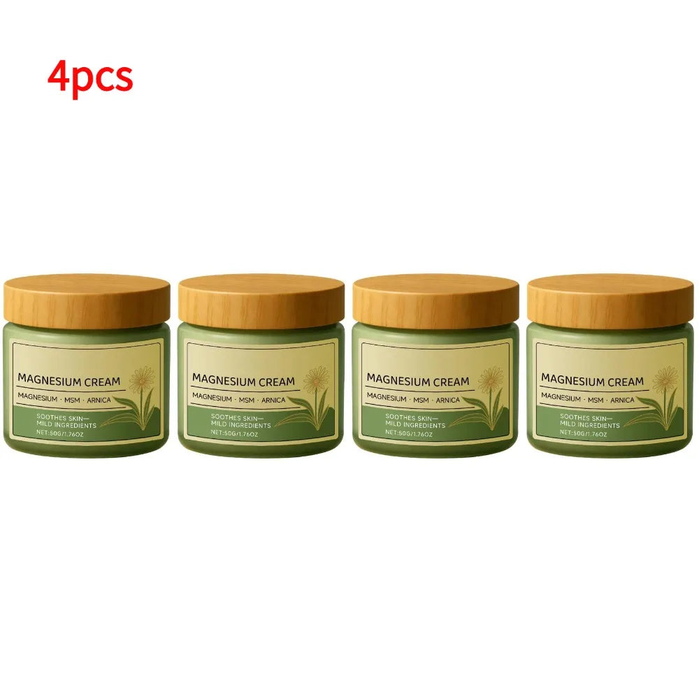 50g Natural Plant Hydrating Moisturize Cream Magnesium MSM Arnica Body Butter Non-Greasy Gentle Daily Barrier Repair Face Cream