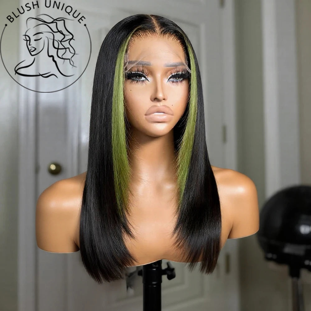 Chocolate Brown Layered Cut Lace Front Wigs HD 13X6 Straight Lace Front Wig For Women Synthetic Butterfly Haircut Glueless Wigs