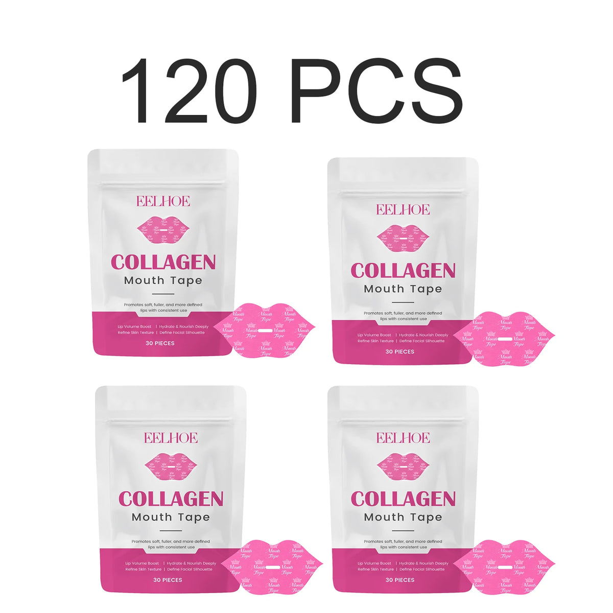 Mouth Tape Lip Care Sleeping Patch Hydrating Moisturizing Collagen Hyaluronic Acid Soft Breathable  Lips Night Mask 30 Patches