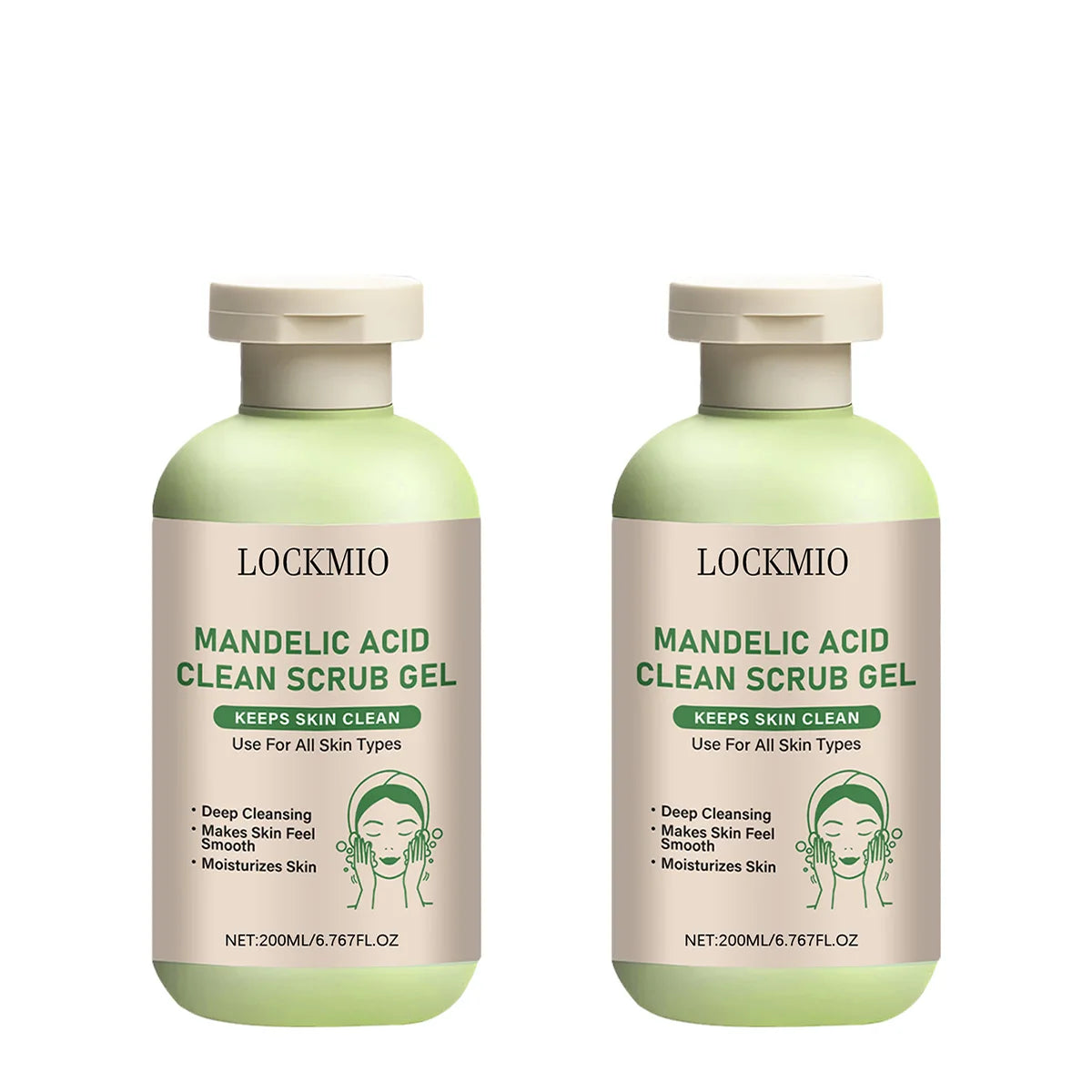 Gentle Exfoliator Dead Smooth Skin Care Product Deep Clean Scrub Improve Facial Texture Appearance Mandelic Acid Clean Scrub Gel