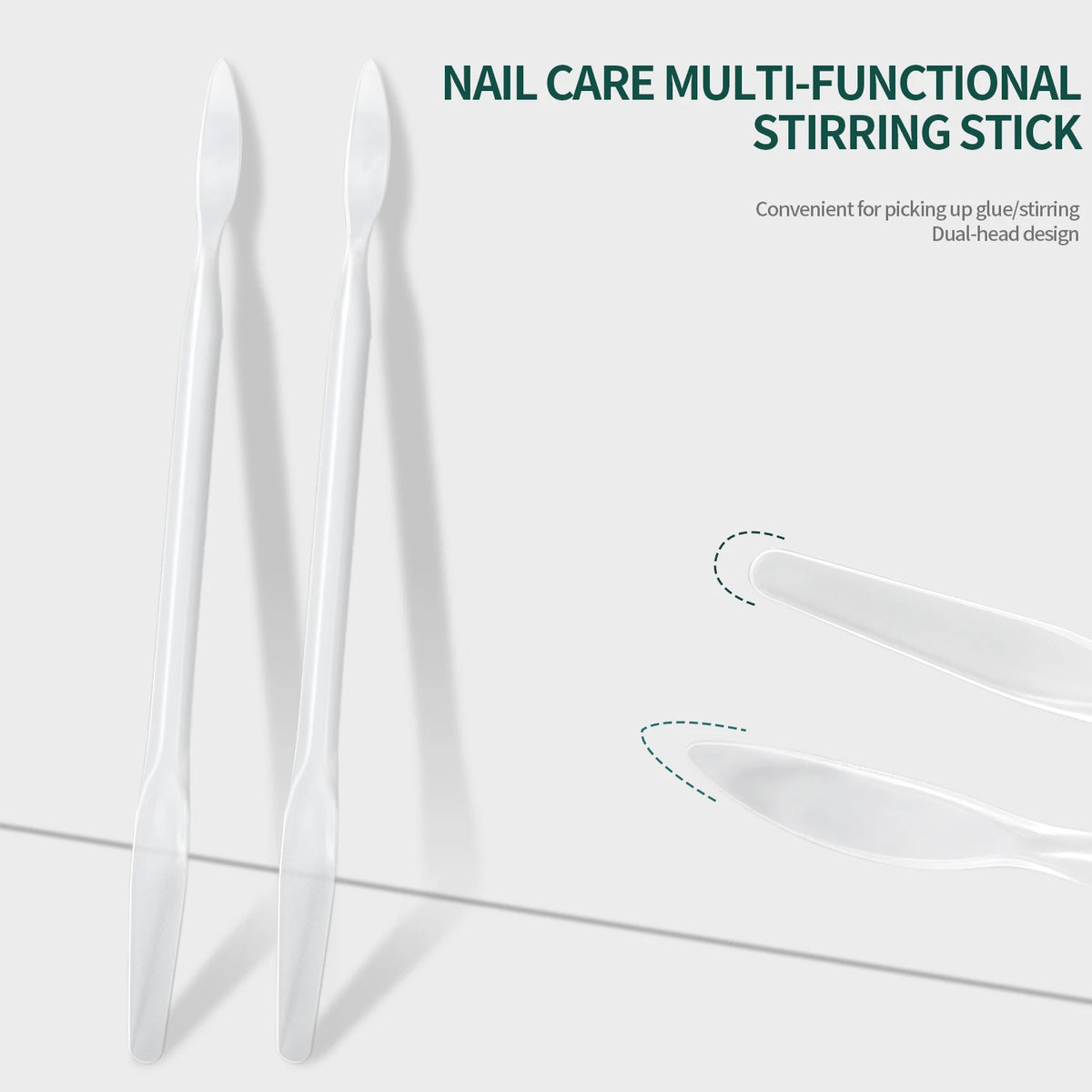 Nailpop Dual Head Nail Art Stirring Stick For Taking Nail Gel Liquid Dual Head Design Stirring Stick For Salon Nail Art Home DIY