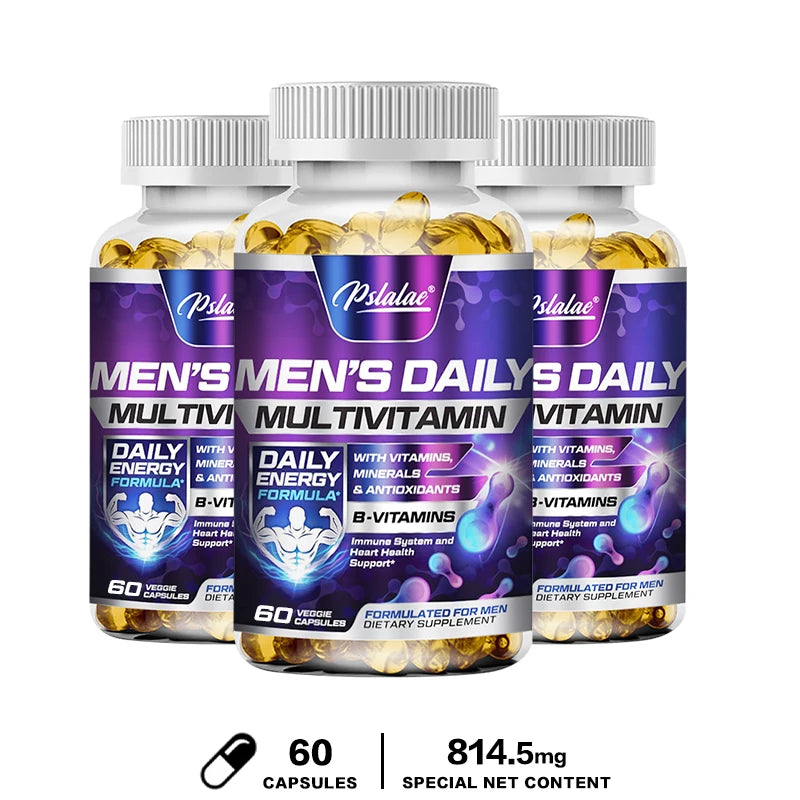 Men's Multivitamin Supplement - Provides Energy and Endurance Supports Heart, Brain Health and Vitality