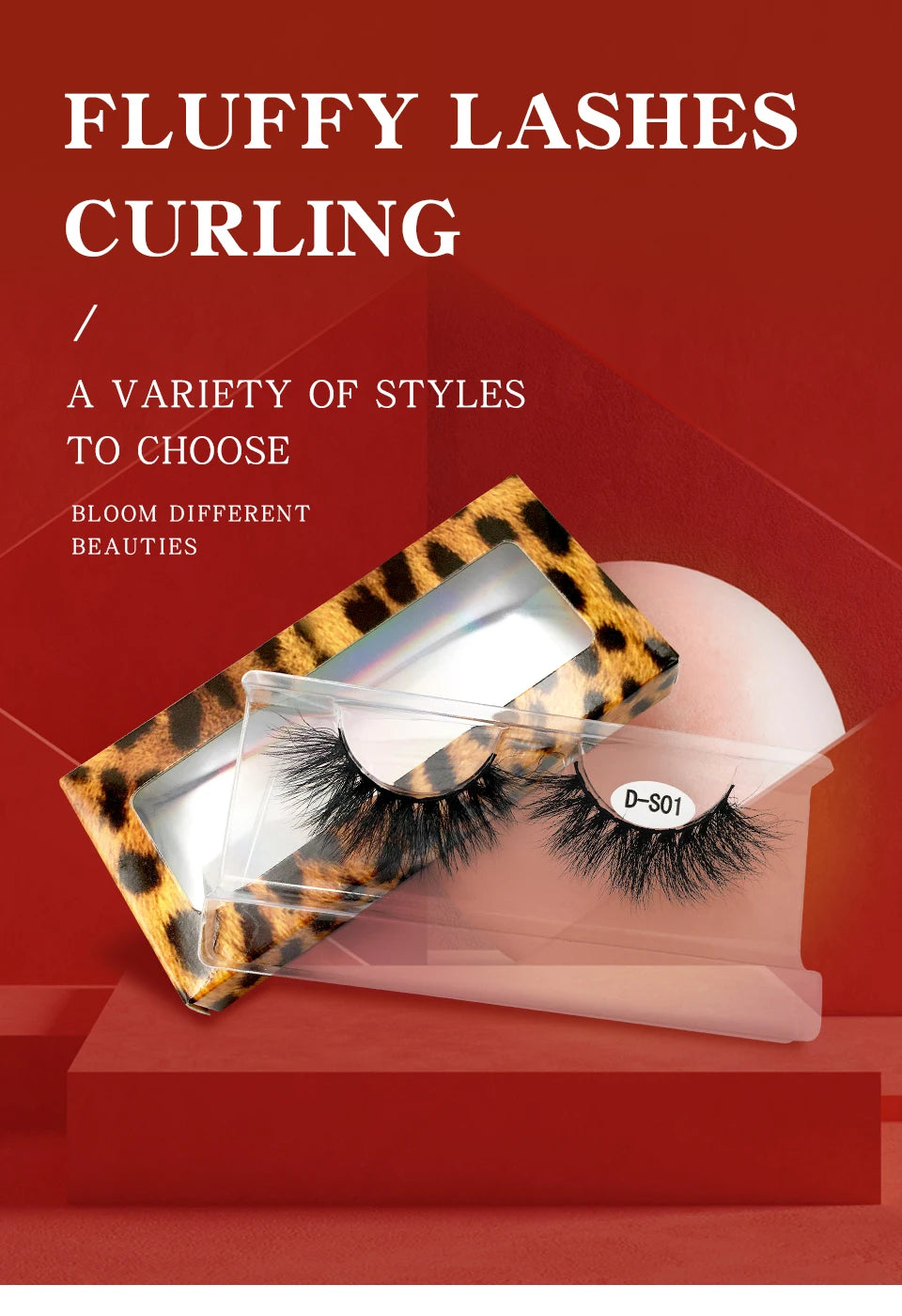 Cruelty Free Fluffy Mink Eyelashes High Quality C/D Curl Soft Wispy Volume Strip Lashes Natural Mink Lashes