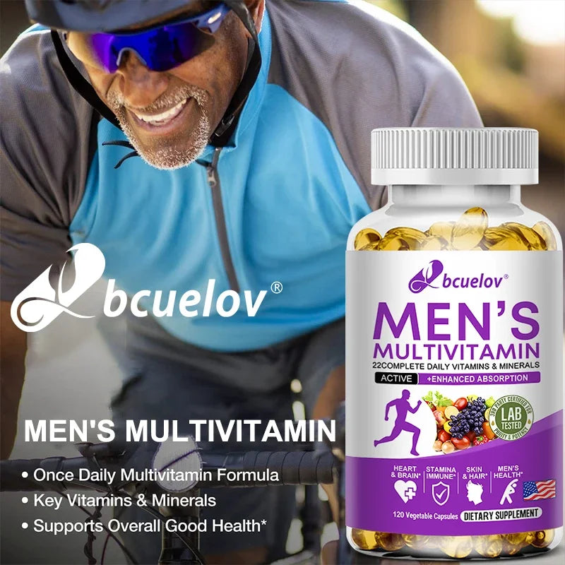 Men's Daily Multivitamin - 22 Vitamins & Minerals, Dietary Supplement for Immunity, Energy, Digestion, Skin, and Overall Health