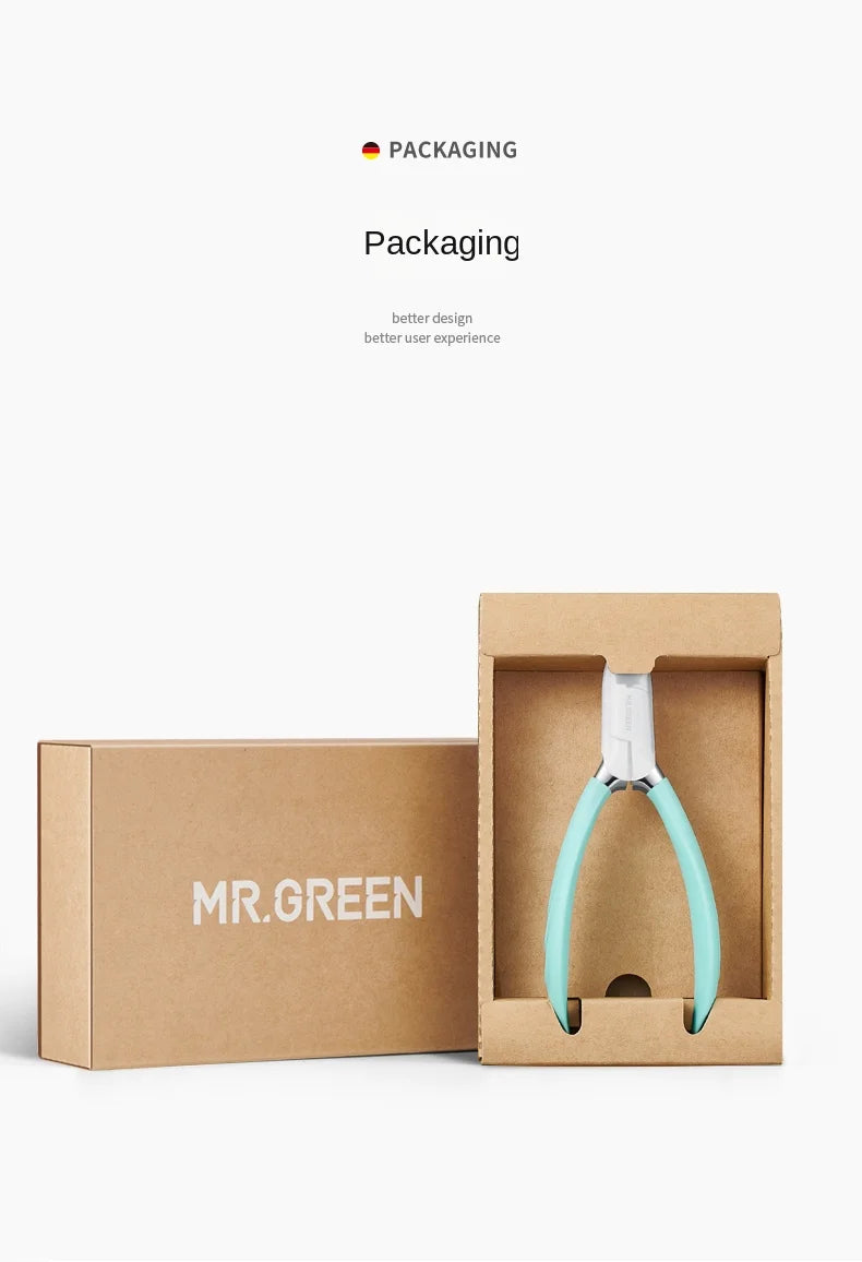 MR.GREEN Manicure Tools Professional Stainless Steel Thick Toenails Ingrown Cuticle Nipper  Trimmer Plier Scissors Nail Clippers