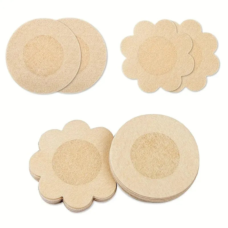 Women Safety Nipple Cover Stickers Sexy Breast Lift Tape Patch Intimates Female Self-Adhesive Invisible Bra Chest Nipple Padding