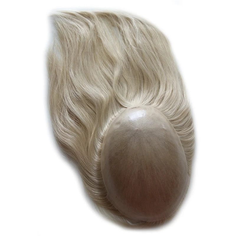 Women Toupee Human Hair Wigs Straight Vloop Human Hair System Replacement Thin Skin Full PU Hairpiece Invisible Natural Hairline