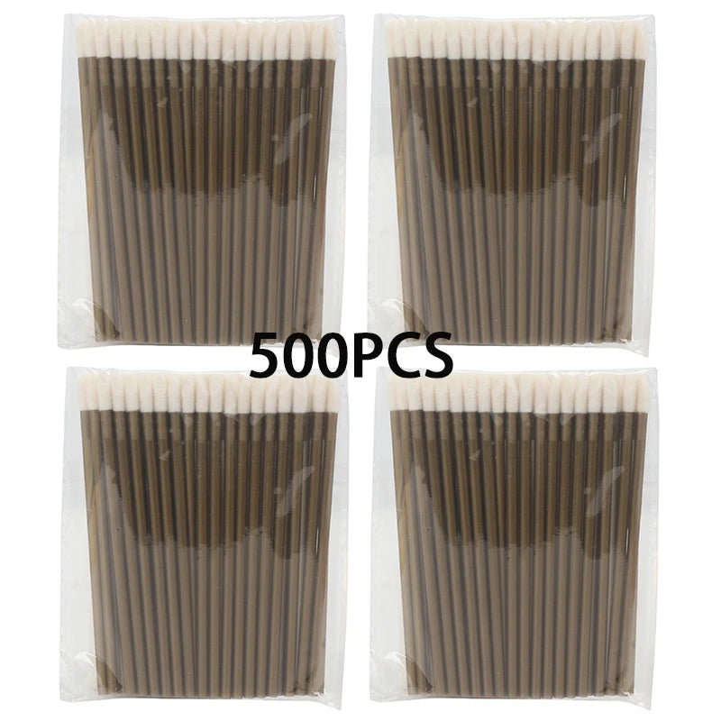 300/500PCS Crystal Lip Brushes Set Lipstick Gloss Wands Applicators For Eyelash Extension Makeup Brush Beauty