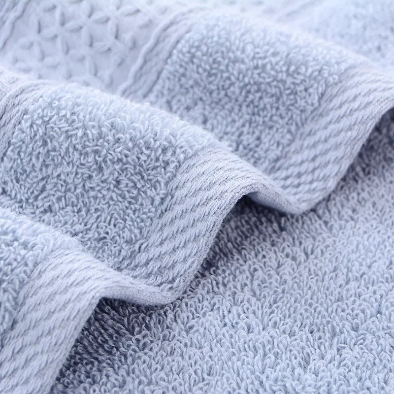 Thicken 100% Cotton Face Towel Absorbent Pure Hand Wash Hair Shower Microfiber Towel Bathroom Family Hotel
