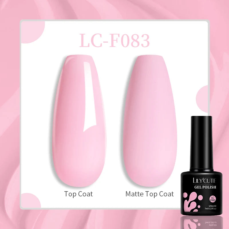 LILYCUTE 7ML Quick Extension Nail Gel Vernis Semi Permanent Acrylic Crystal White Clear Nude Gel Nail Polish UV Construction Gel