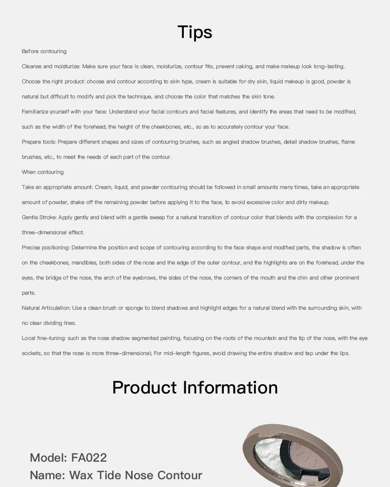 Monochrome Nose Shadow Contour Palette Natural Matte Cement Grey 3D Facial Bronzer Powder Cosmetic Highlight Brighten Contouring