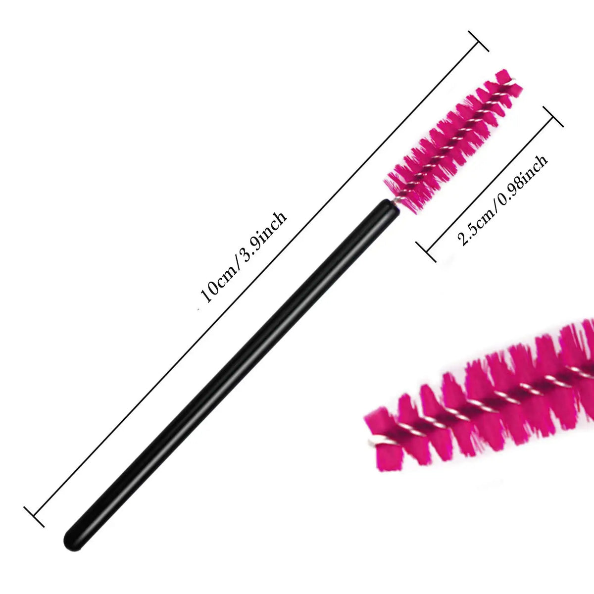 50PCS Disposable Eyelash Mascara Brushes for Eye Lashes Extension Eyebrow and Makeup Eyelashes Brush Cosmetic Make Up Tool