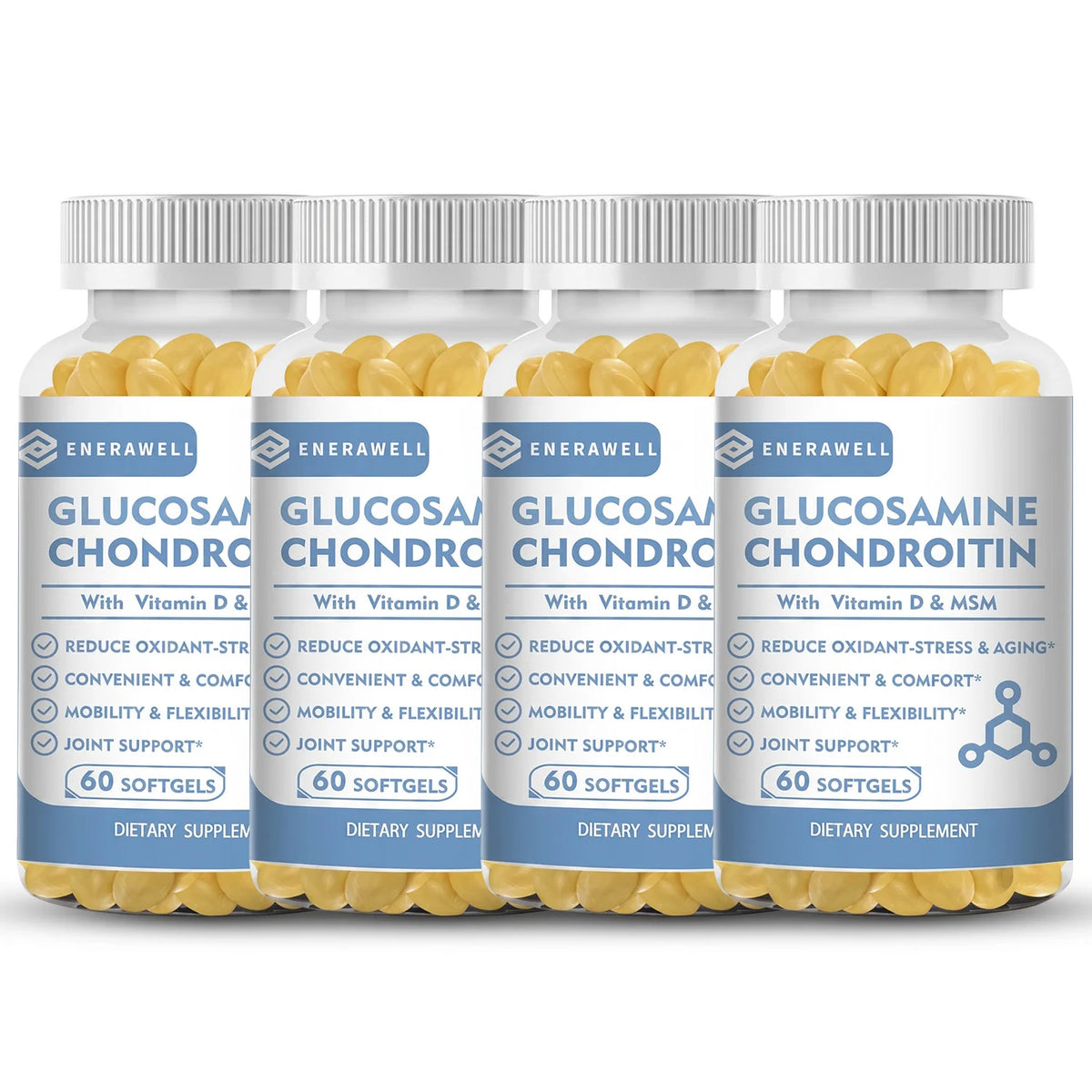 Glucosamine Chondroitin MSM - Supports Joint Health, Relieves Pain, Improves Joint Flexibility, and Enhances Immunity