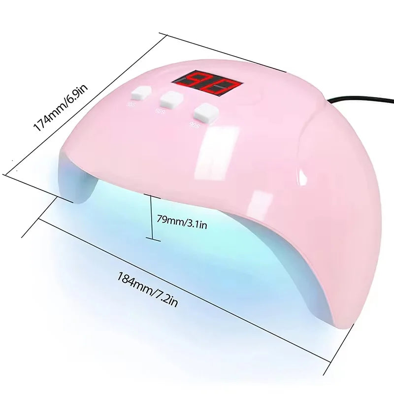 Hot Nail Dryer Machine Portable USB Cable Home Use Nail Lamp For Drying Curing Nails Varnish with 18pcs Beads UV LED Lamp