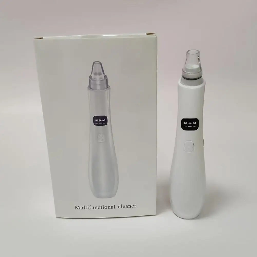Electric Blackhead Remover Vacuum 5 Interchangeable Probes HD Display Pore Cleanser Tool Facial Vacuum Suction Device for Nose