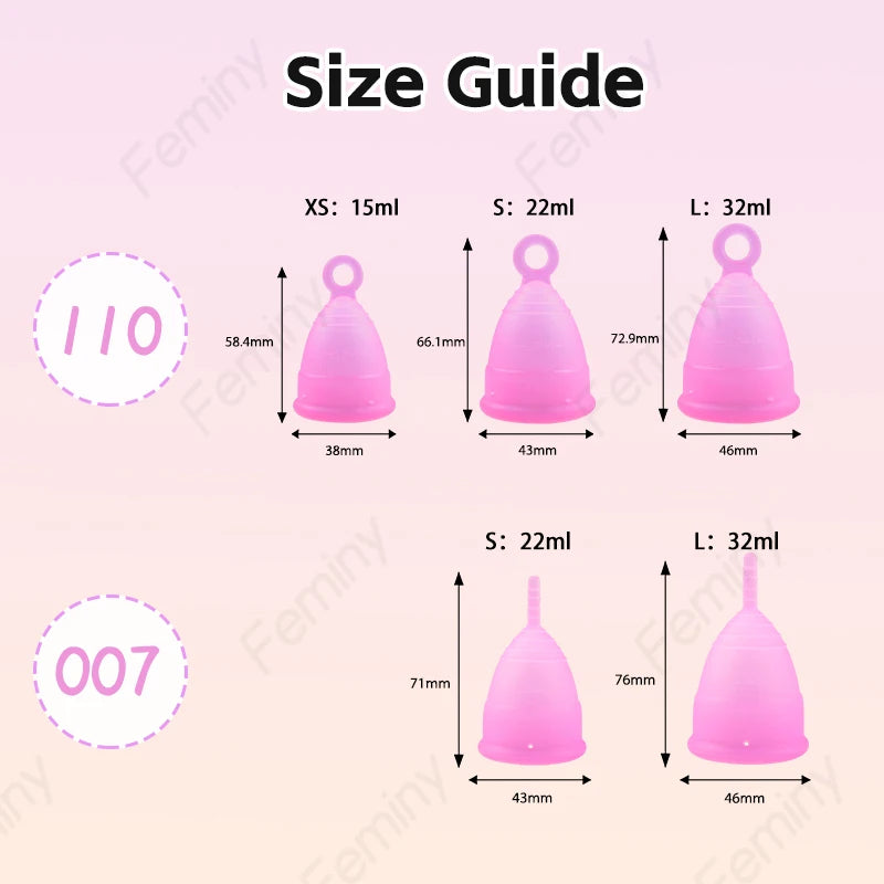 Period Menstrual Bowls For Menstruation Antispill Medical Grade Menstrual Cups Medical Silicone Women's Menstrual Collector