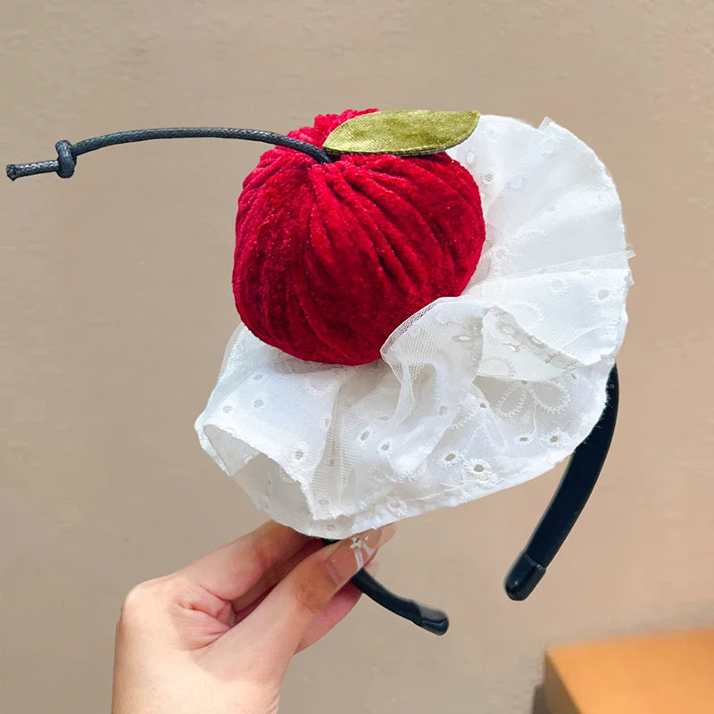 Christmas New Year Apple Headband Festival Party Photo Headband Hair Clip Hair Accessories Christmas Creative Decorations