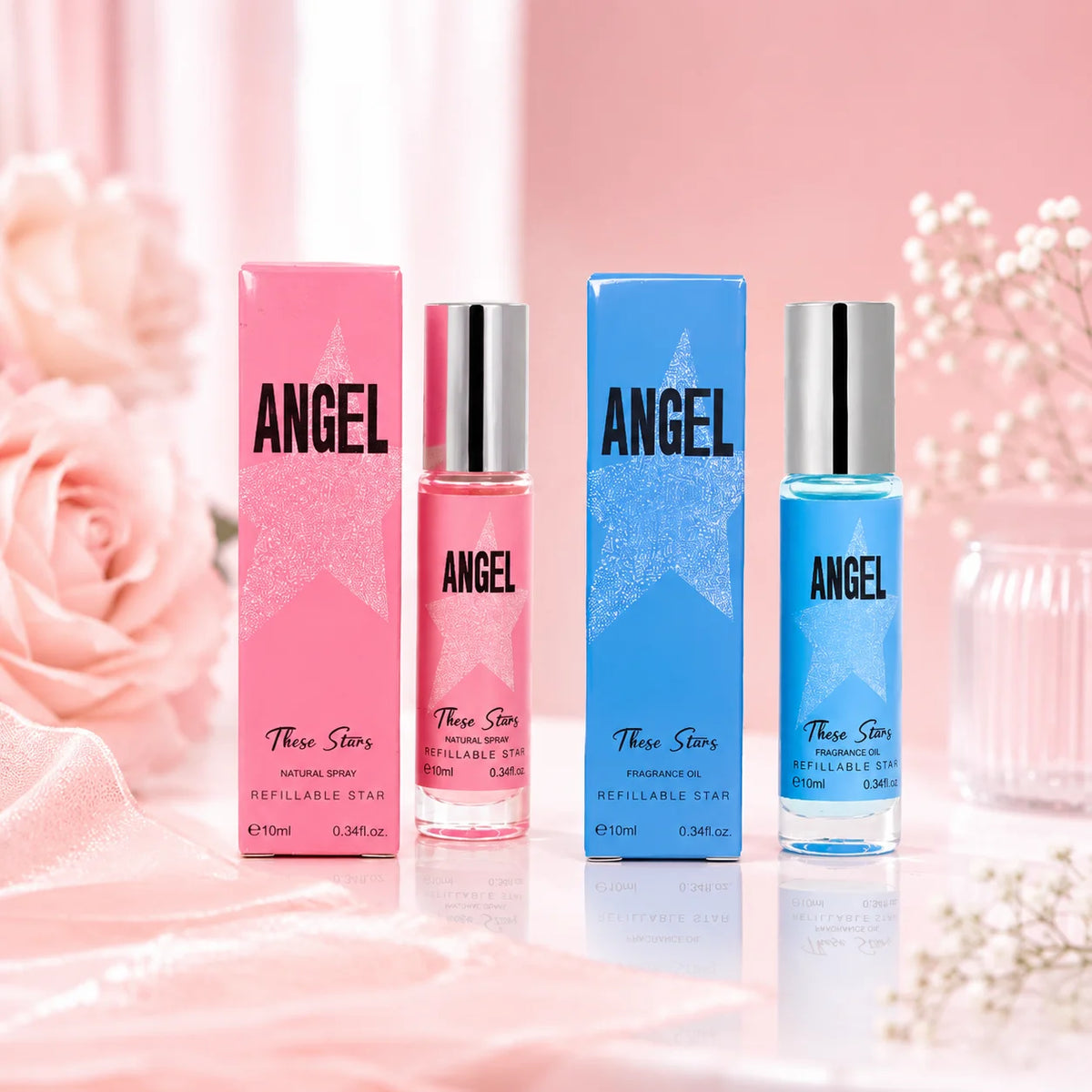 10ml  Jasmine Peach Angel These Stars Pheromone Oil - Fruity Aroma Perfume Oil, Long Lasting Fragrance Body Perfume Dating