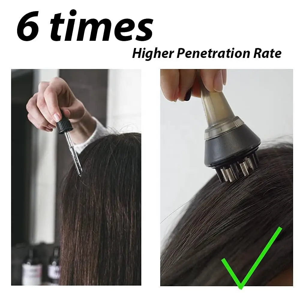 Mini Scalp Applicator Comb Hair Oil Dispenser 2-In-1 Roller Ball Massage Brush Clear Scale Root Delivery Hair Care Tool