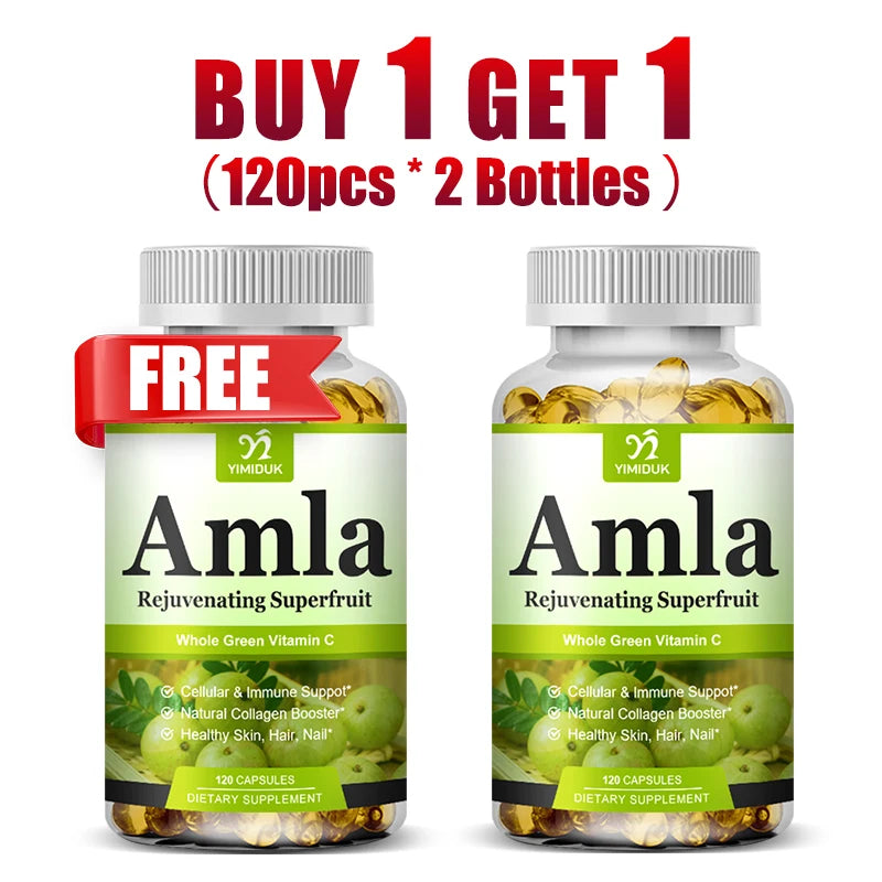 Buy 2 Get 2 Free! Pure Amla Vitamin Capsules, Boosts Immunity, Enhances Digestion, Natural Vitality & Wellness Support