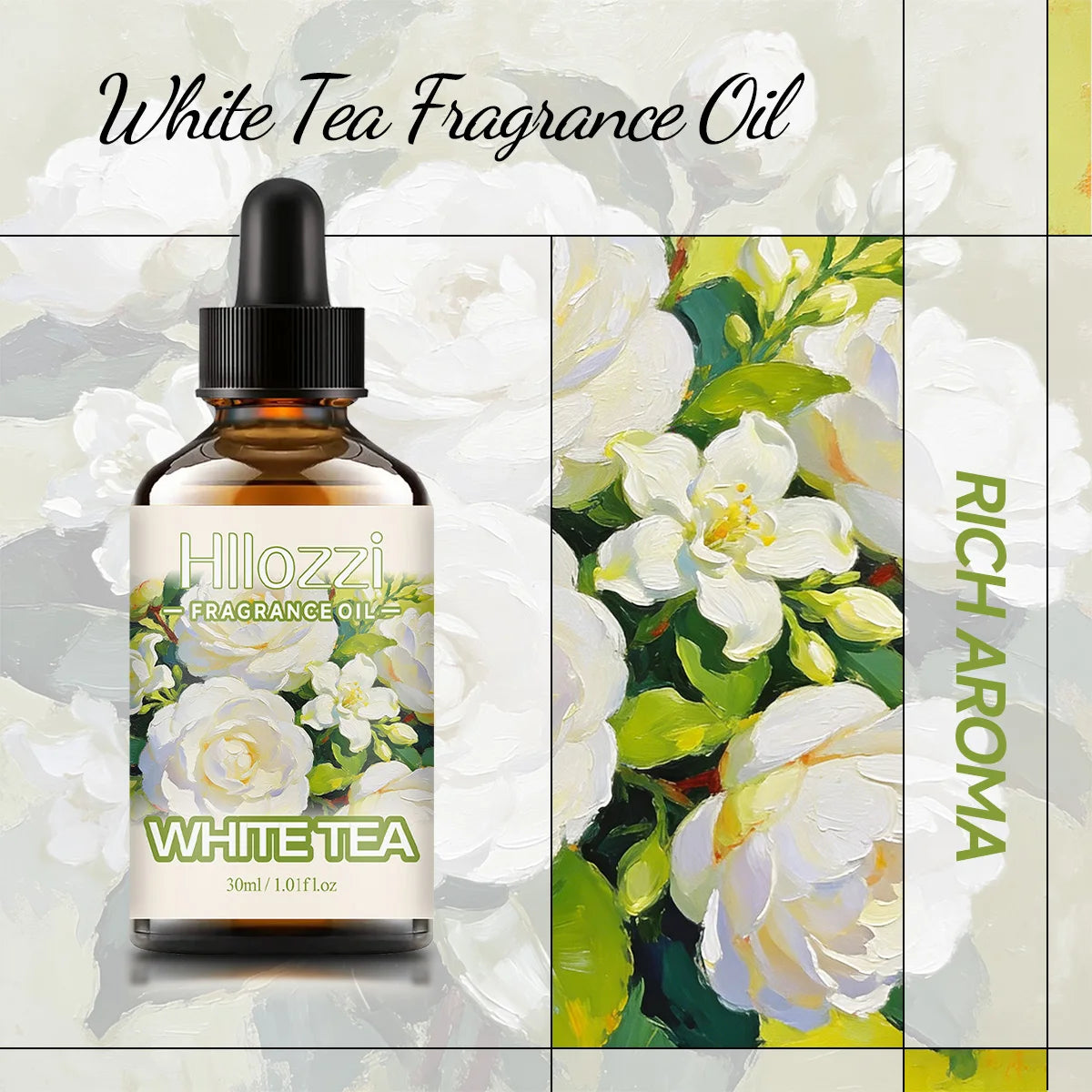 WHITE TEA FRAGRANCE OIL: For Aromatherapy, Diffusing, Fragrance and Candle Scented Candle.