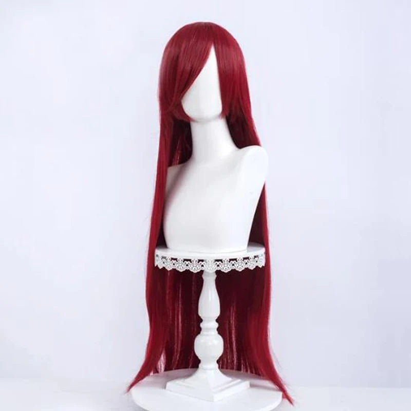 Long Straight Wig Multi Color Straight Hair Wig with Bangs Synthetic Wigs for Women Heat Resistant Hair Lolita Daily Cosplay Use