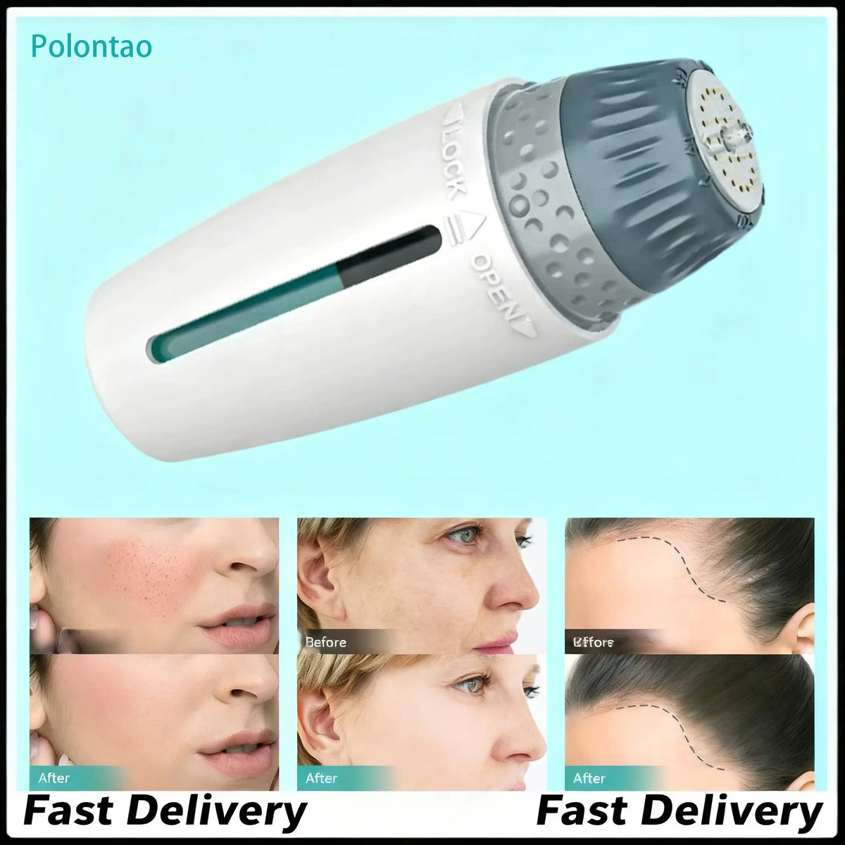 BIO H24 Derma Stamp Adjust Needle Microneedle Derma Roller Microneedling Dermastamp Hydrating for Beauty Skin Care 0.25mm
