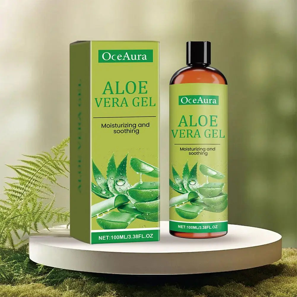 Natural Aloe Vera Gel Sunburn Repairing Treatment,Moisturizing Nourishing Hydrating Face Cream Skin Care Face Body Cream