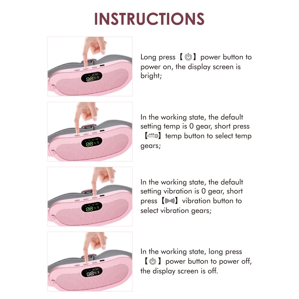 Menstrual Heating Pad Smart Warm Palace Belt for Relieving Waist Pain During Menstruation Heating Abdominal Waist Massage Tools