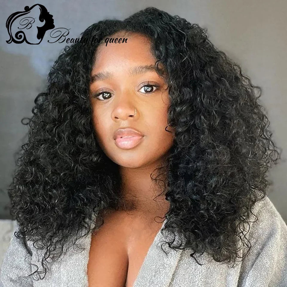 Colored Long Curly Wavy 13x4 Cosplay Human Hair Wig Wear And Go Glueless For Women Pre Plucked For Women Daily Wear Comfortable