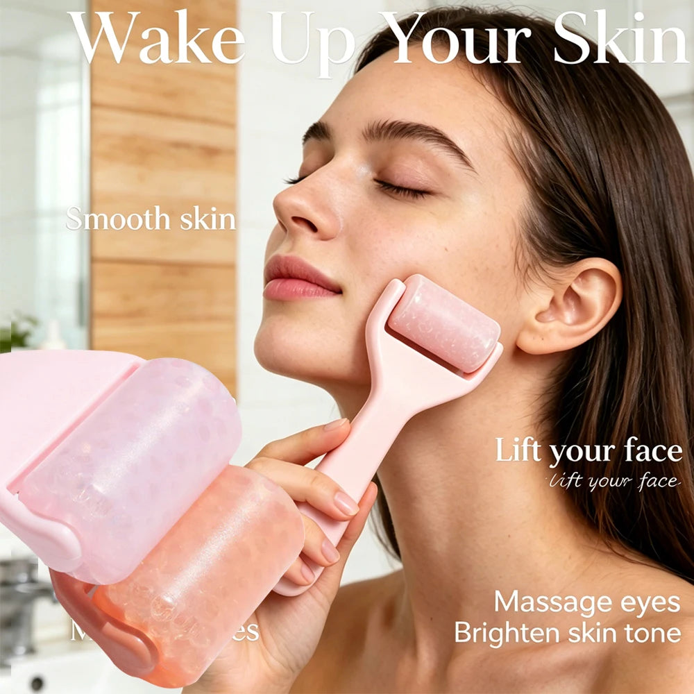 Ice Roller Face Massager Facial Ice Cube Mold Ice Roller for Face and Eye Lifting Gua Sha Face Lifting Massage Skin Tightening