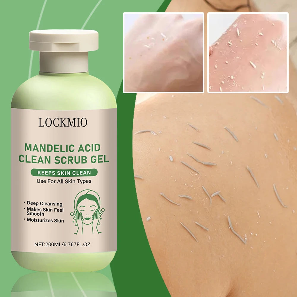 Gentle Exfoliator Dead Smooth Skin Care Product Deep Clean Scrub Improve Facial Texture Appearance Mandelic Acid Clean Scrub Gel