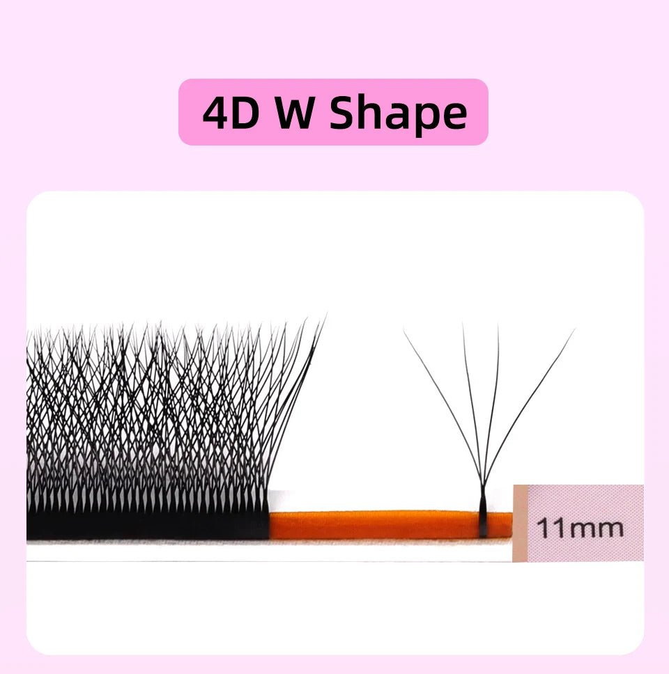 AGUUD Automatic Flowering 2D 3D 4D 5D W Shape Premade Fans Eyelash Extensions Natural Soft Individual Lashes Makeup Cilia
