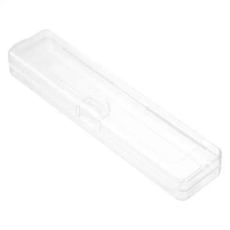 3PCS Transparent Makeup Brush Organizer CaseTravel Cosmetic Brush Storage Box Dustproof Snap-Close Holder With Hanging Loop