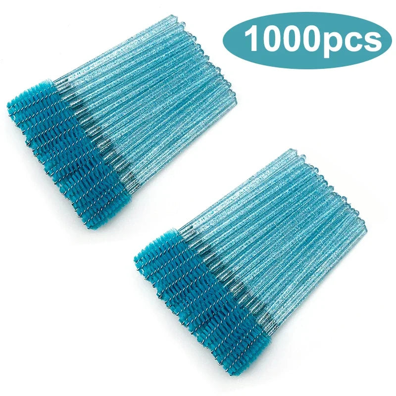 Eyelash Brush Mascara Wands Spoolies Eyebrow Lash Cleaning Brushes Applicator Makeup Tools 50/1000/2000pcs