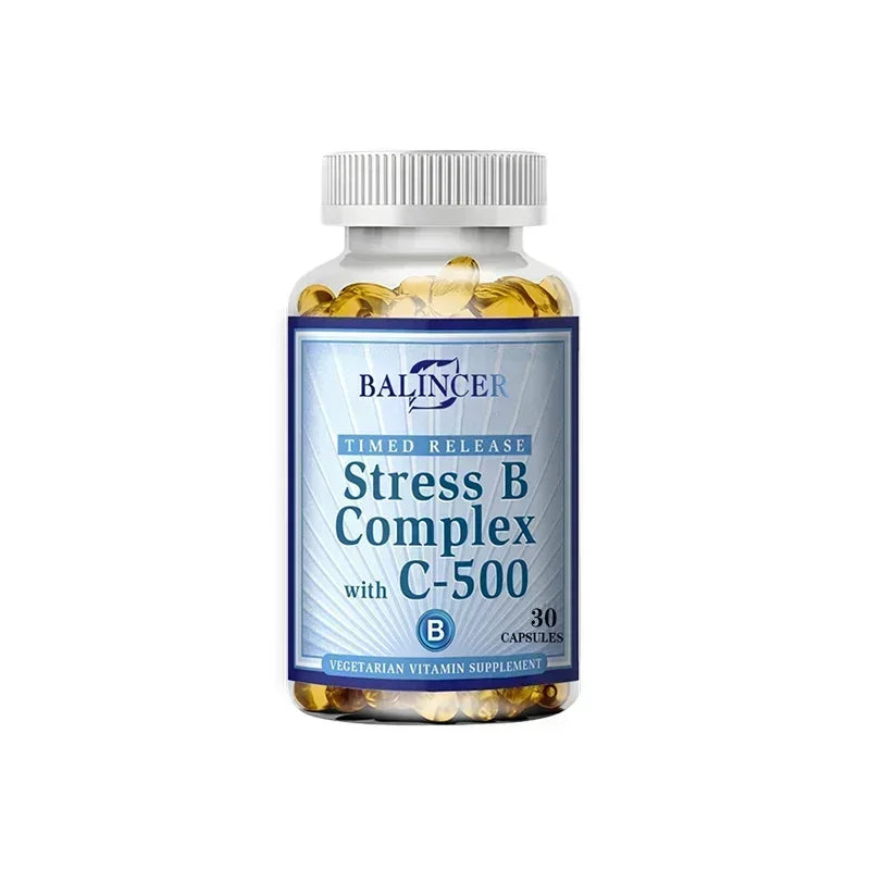 Vitamin B Complex Capsules - Helps Improve Immunity, Neutralizes The Energy in Cells, Improves Immunity and The Nervous System