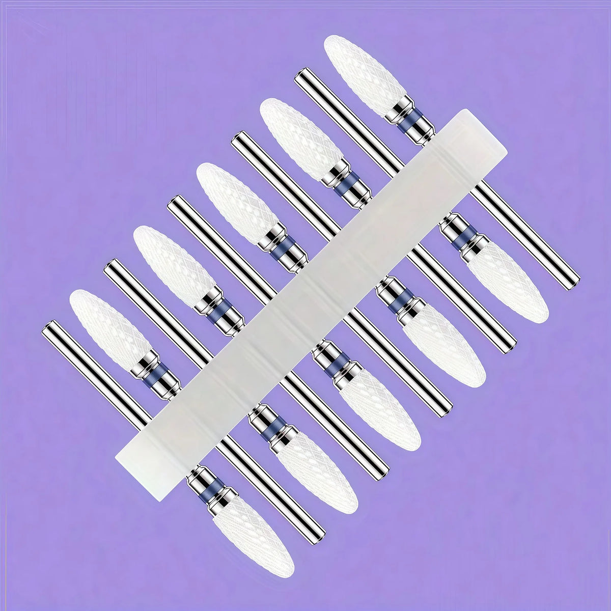 10pcs Ceramic Nail Buffering Heads for Perfect Nail Finish Professional Grade Ceramic Material for Smooth And Shiny Nails