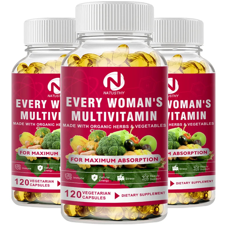 Multivitamin For Women Capsules Support Hormone Balance, Skin, Heart, Brain, Bone, Immune Health