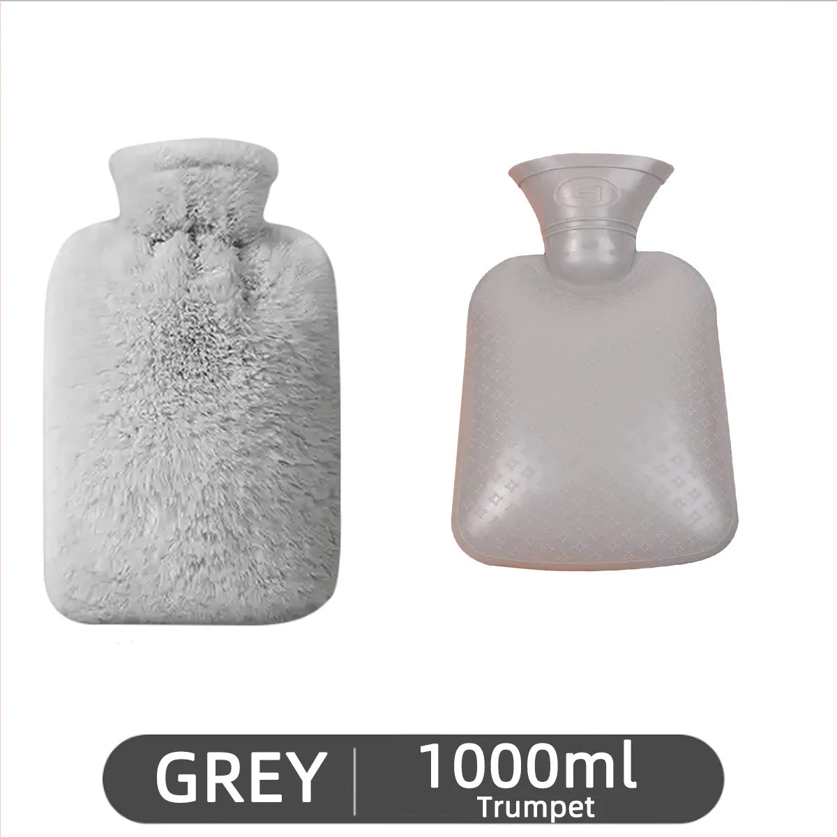 Thickened explosion-proof hot water bag hand warmer hot compress stomach warmer foot warmer imitation rabbit velvet water warmer