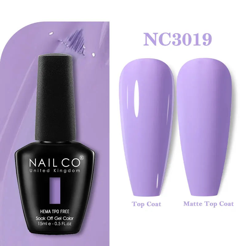NAILCO 15ml TPO-Free Nail Gel Polish Vernis Semi Permanent Nails Art Manicure Design Hybrid Remover Gel Top Coat Ongle Gel UV