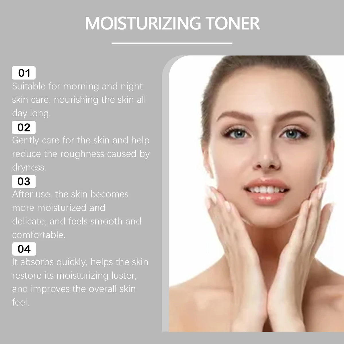 Witch Hazel Aloe Vera Facial Toner Moisturizing Sooth Dryness Evens out Redness Repair Skin Barrier After Sun Care Toner Serum