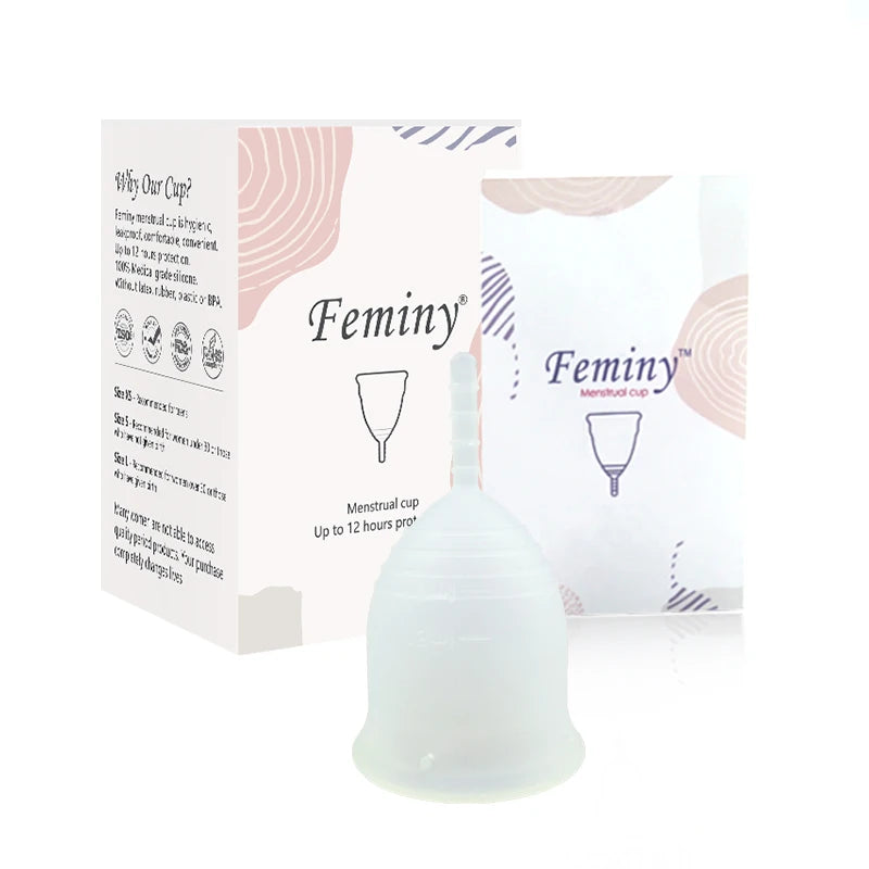 Soft Menstrual Cup 100% Medical Silicone Woman Period Use Hypoallergenic Certified Menstrual Collectors Menstruation Cups