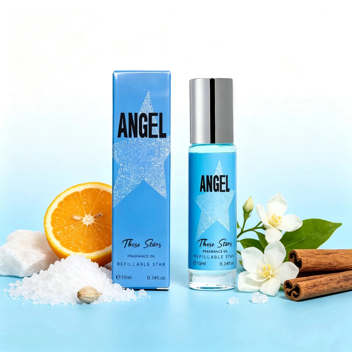 10ml  Jasmine Peach Angel These Stars Pheromone Oil - Fruity Aroma Perfume Oil, Long Lasting Fragrance Body Perfume Dating