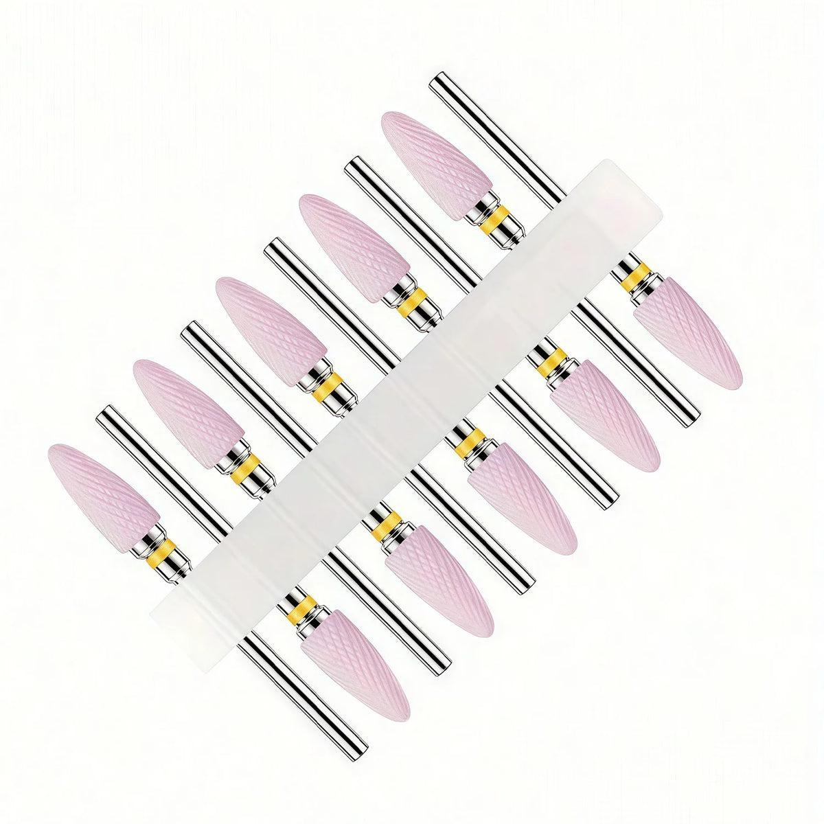10pcs Ceramic Nail Buffering Heads for Perfect Nail Finish Professional Grade Ceramic Material for Smooth And Shiny Nails