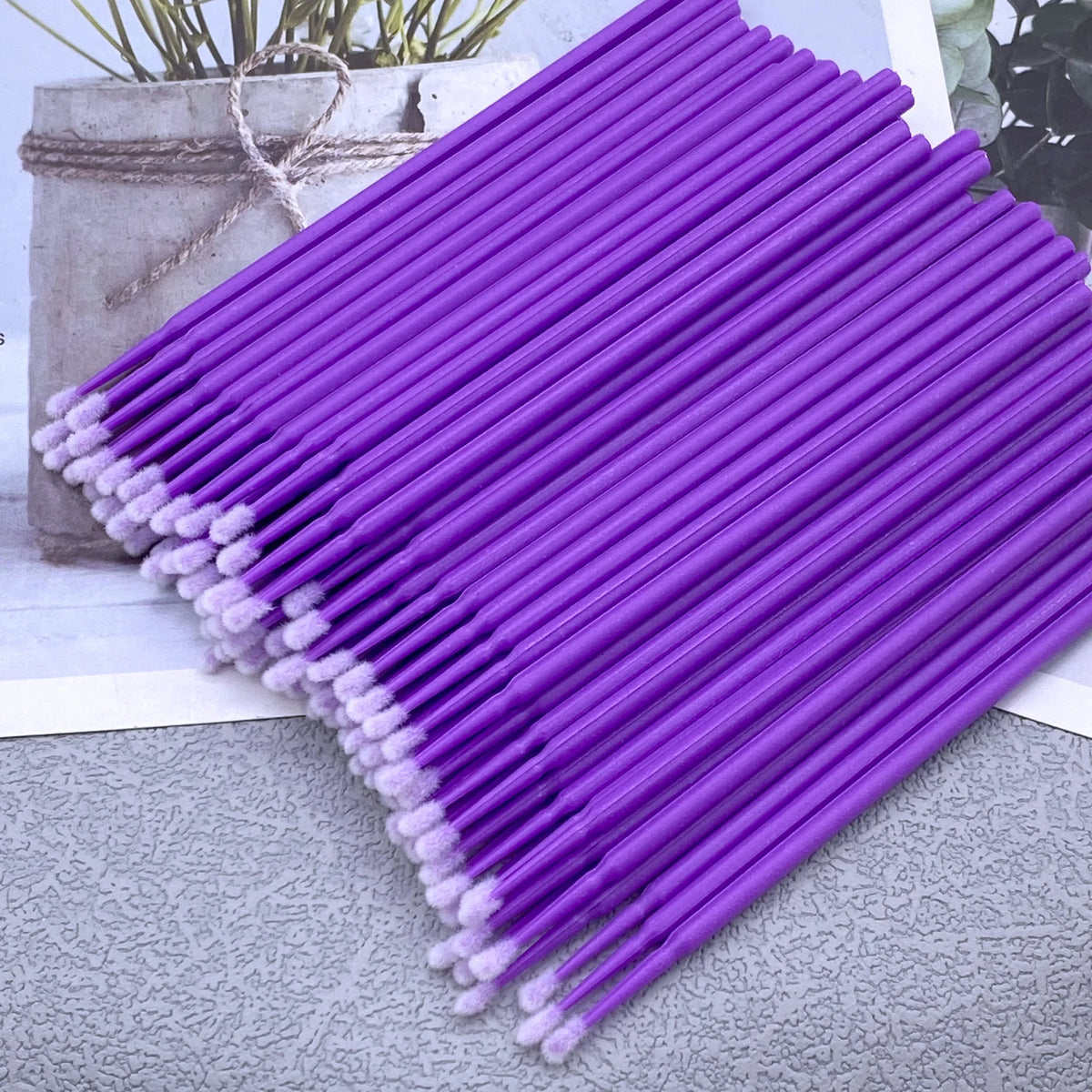 300/500pcs Micro Brush Disposable Lash Removing Swab Microbrush Mascara Wands Applicator Eyelash Extension Makeup Brushes Tools