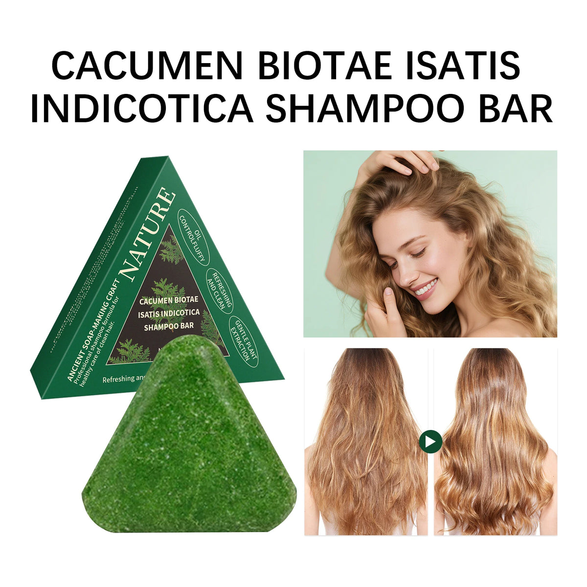 Polygonum Multiflorum Soap Smooth Nourishing Hair Cleaning Natural Plant Extract Repair Damaged Frizz Soft Silky Moisturizing